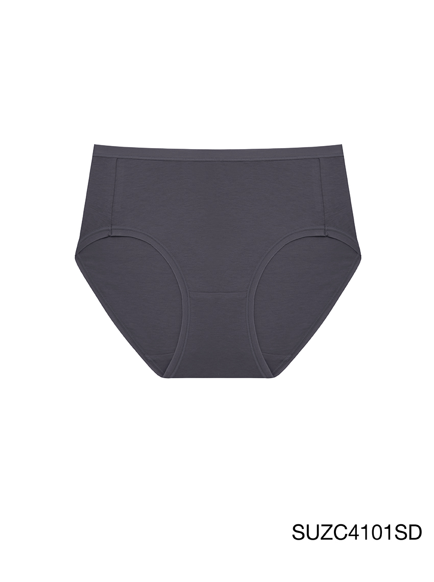 Women’s High Waist Cotton Brief – Dark Gray (SUZC4101SD)