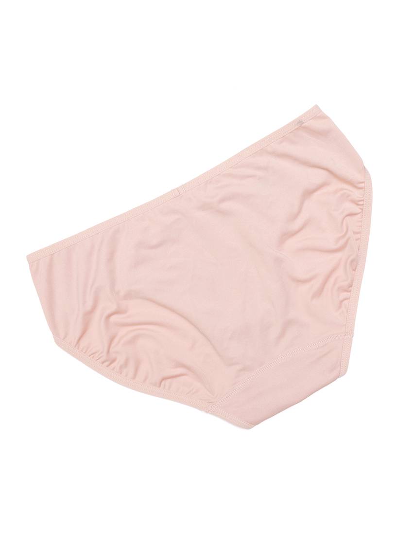 Thumbnail for Women’s Lace Front Mid-Rise Brief – Light Pink (HUD23012OL)