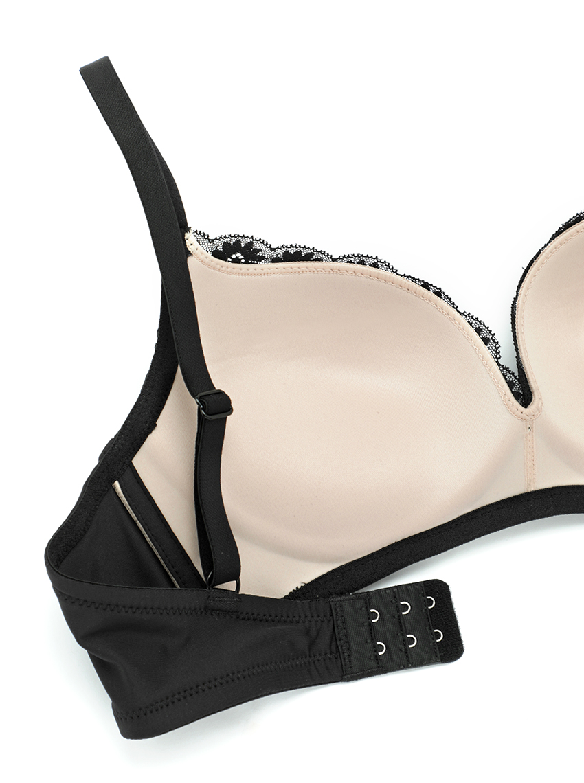 Thumbnail for Elegant Lace Underwire Bra – HBHN4018BK